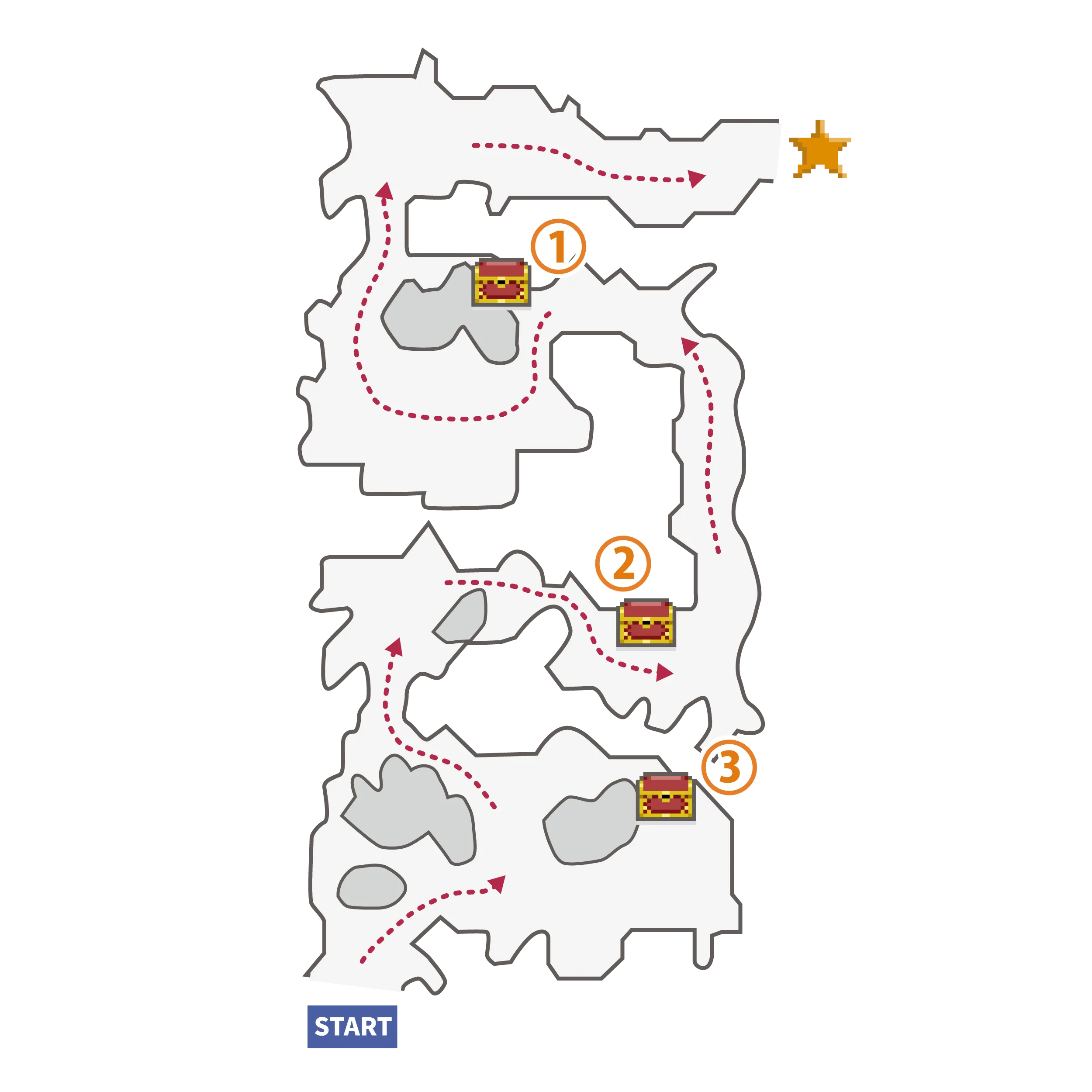 16号廃墟 東側のマップ